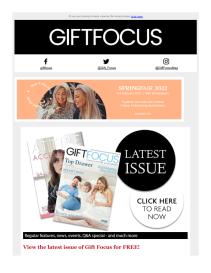 Gift Focus magazine - January 2022 newsletter