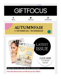 Gift Focus magazine - September 2022 newsletter