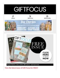 Gift Focus magazine - July 2025 newsletter
