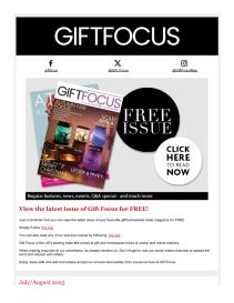Gift Focus magazine - August 2025 newsletter