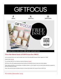 Gift Focus magazine - November 2025 newsletter