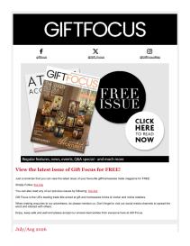 Gift Focus magazine - Aug 2026 newsletter