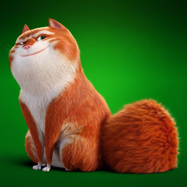 Animated image of a cat 