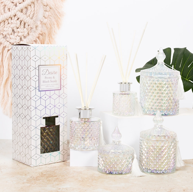iridescent glass diffusers