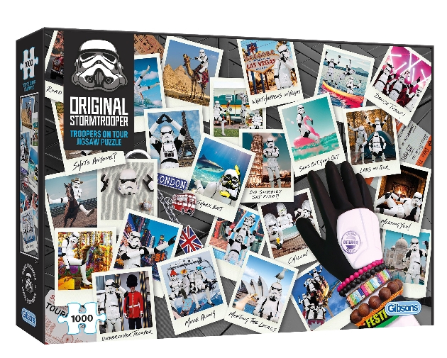 puzzle box with lots of images of stormtroopers on