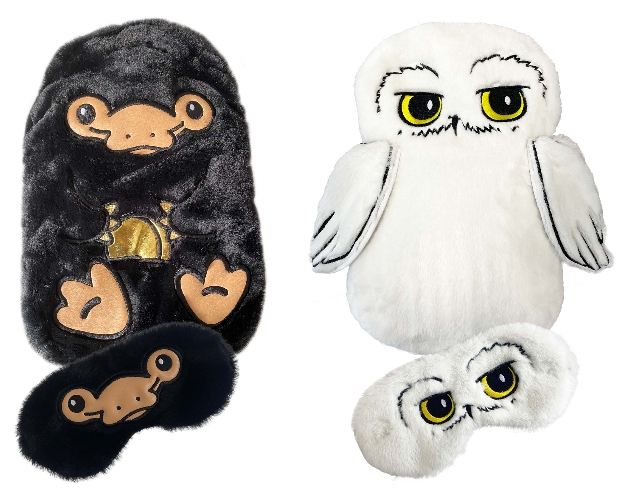 niffler and hedwig hot water bottles