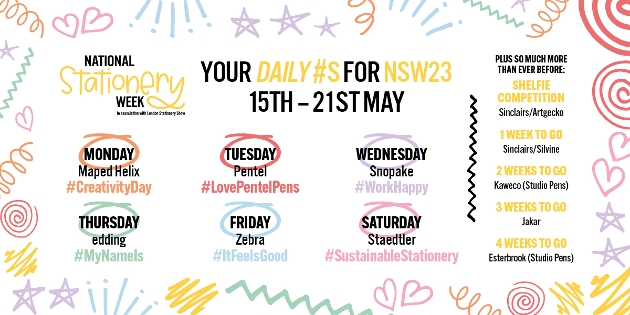 National Stationery Week sponsors infographic