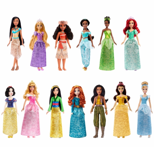 Mattel Disney doll characters