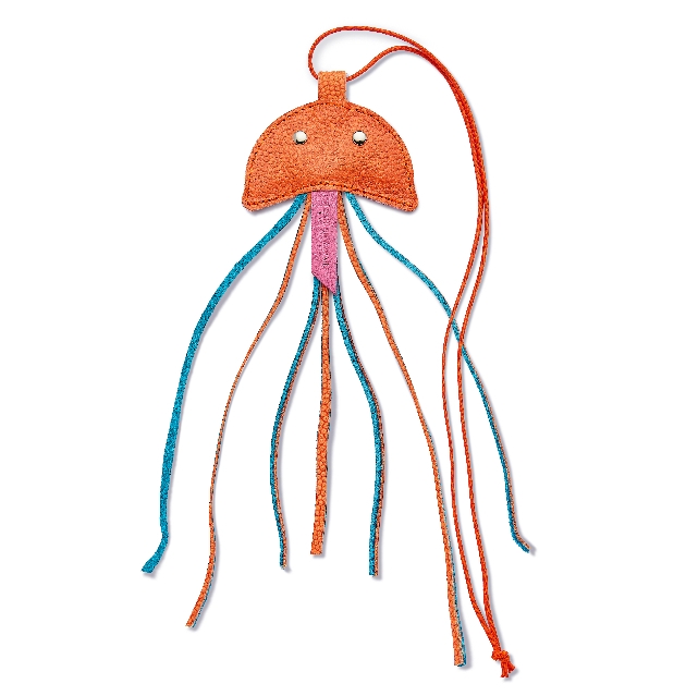Leather Jellyfish Cat Teaser Toy