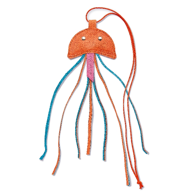 Leather Jellyfish Cat Teaser Toy