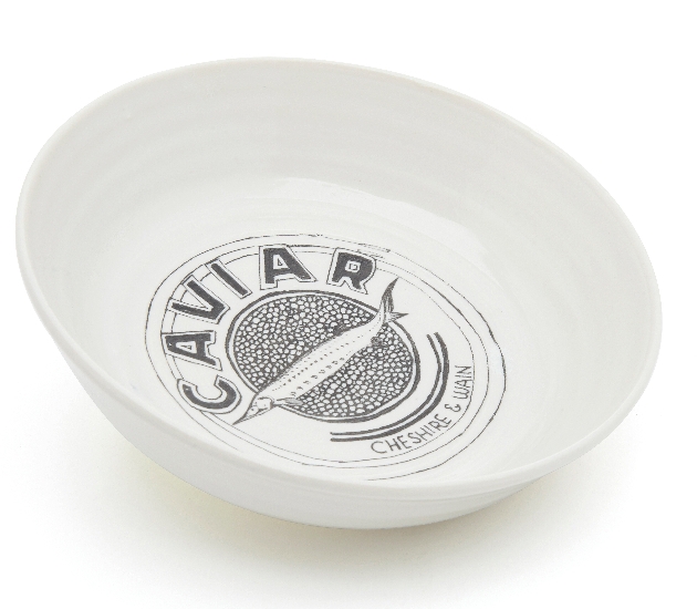 Caviar Illustration Cat Bowl