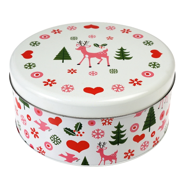 retro Christmas cake tin