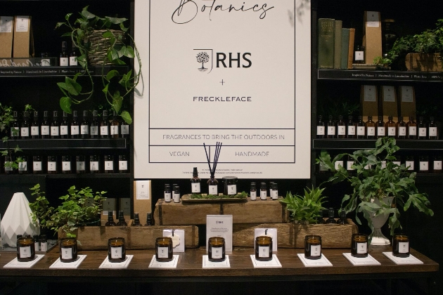 Display of RHS x Freckleface products 