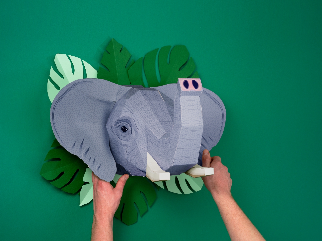 giant cardboard elephant head to go on wall
