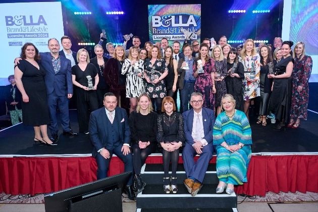 group shot of winners at an awards show