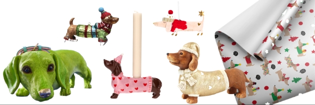 Dachshund christmas decorations